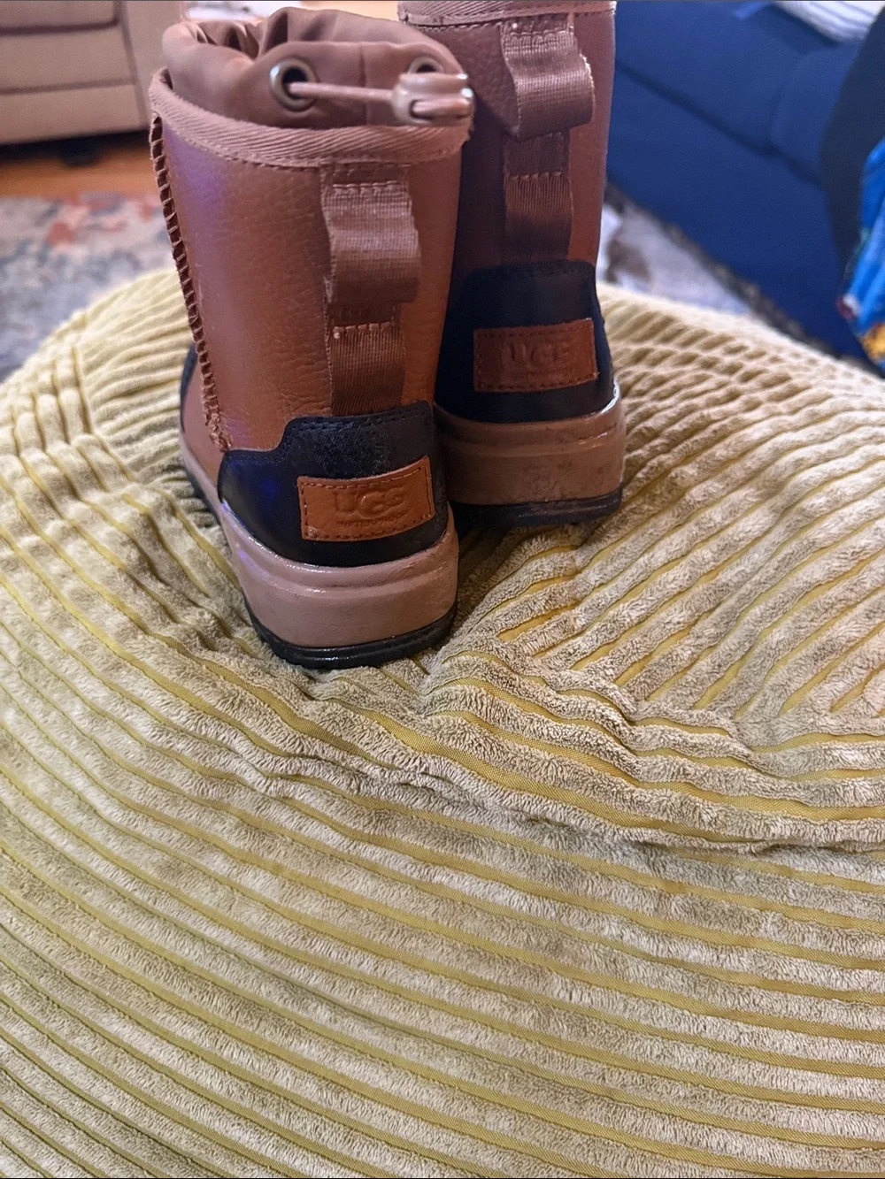 UGG Kids Chestnut Brown Pull-On Winter Boots